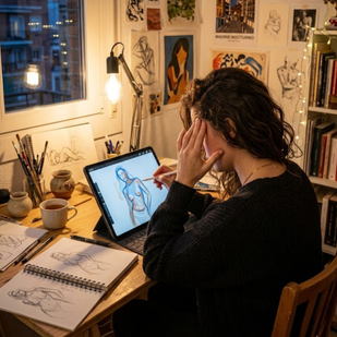 "Se siente como dibujar sobre hielo."
